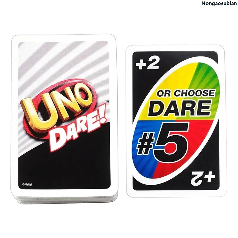 UNO No Mercy Card Game – Dare Edition Family Party Game with Fun Challenge Cards