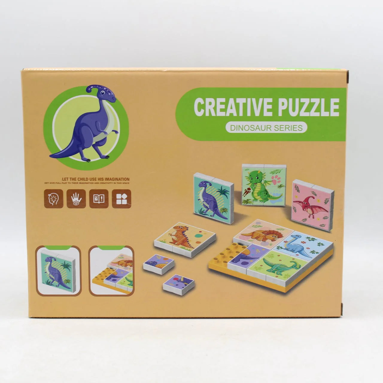 Creative Animals Puzzle Blocks With Stickes - Animal Puzzle (96pcs)