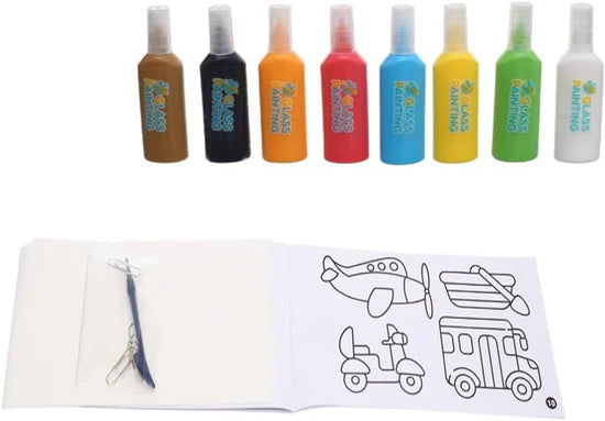 DIY Transport Furniture Window Stickers 8 Colours Glitter