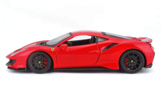Official Licensed Ferrari 488 Pista 1:24 Die-Cast Model Car by Bburago – Red