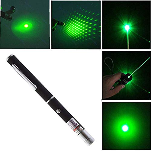 Green Multipurpose Laser Light Disco Pointer Pen with Adjustable Star Pattern Cap