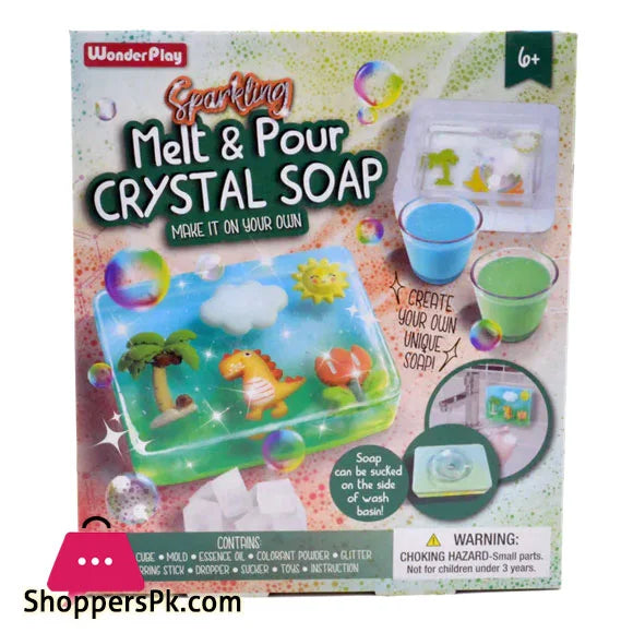 Sew Star Melt And Pour Crystal Soap Kit - Create Luxurious Artisanal Cleansing Bars