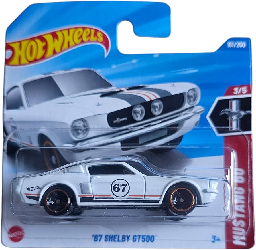 Hot Wheels '67 Shelby GT500 1:64 Die-Cast Car – Mustang 60th Anniversary Series 2025
