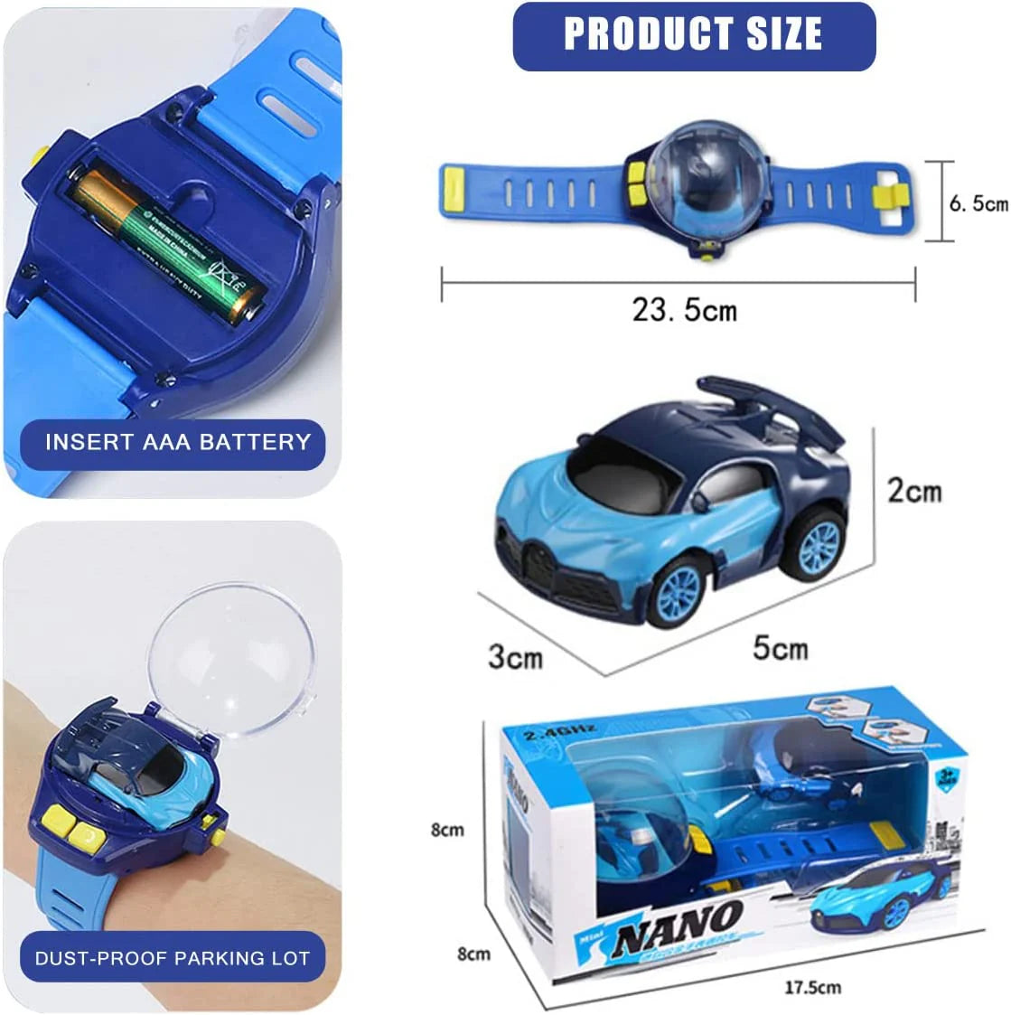 Wrist Remote Control Car Toy
