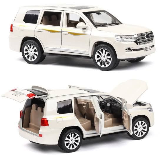 1:24 RC Toyota Land Cruiser Prado Die-Cast Model Car – Remote Control SUV with Lights & Openable Doors