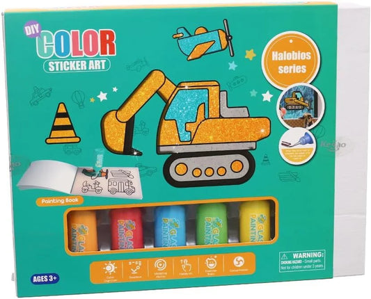 DIY Transport Furniture Window Stickers 8 Colours Glitter