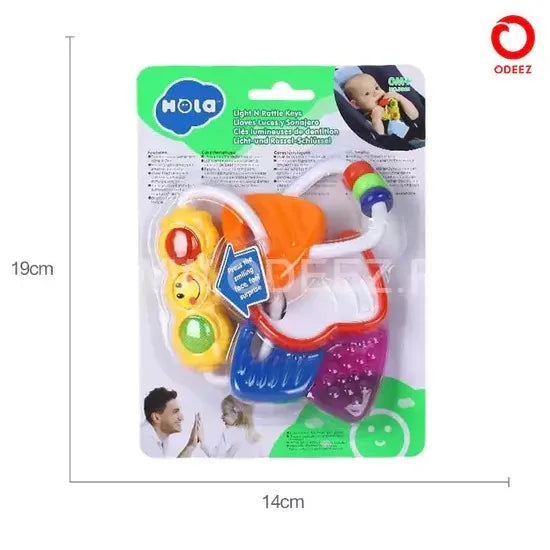 Odeez Hola - Light and Rattle Keys for Babies Multicolor Rattle