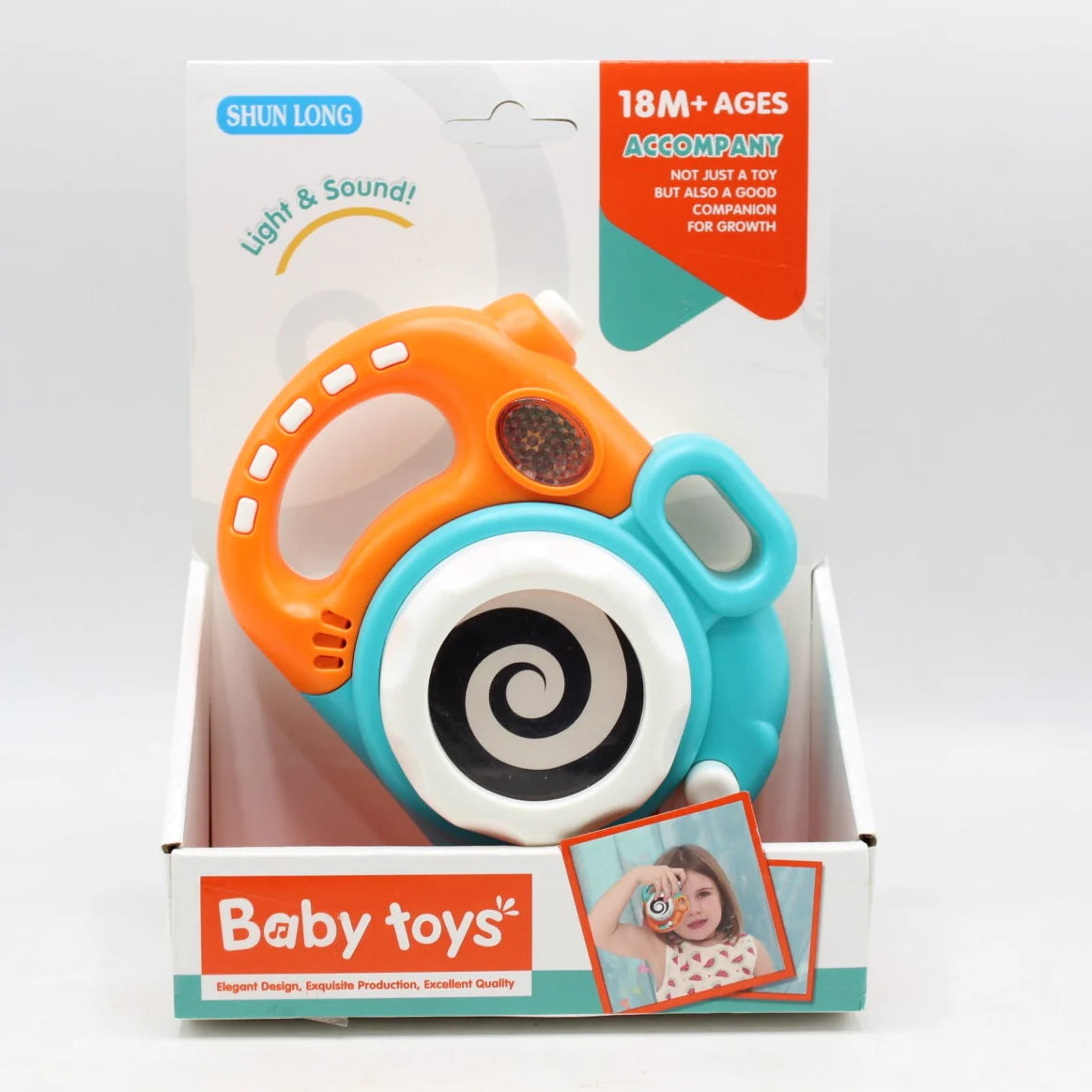 Elegant Design Camera with Light & Sound