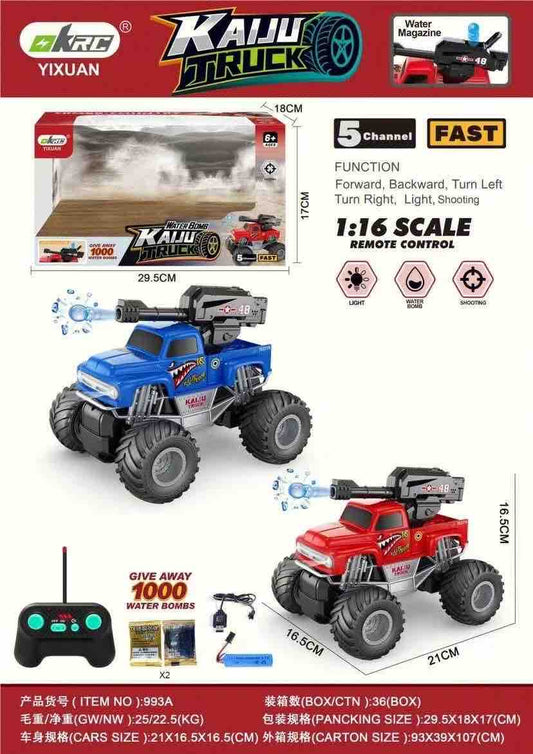 Remote Control Climbing Monster Truck Bus with Mist Spray RC with Controller