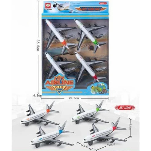 Joy Airplane Toy For Kids - Pack Of 4