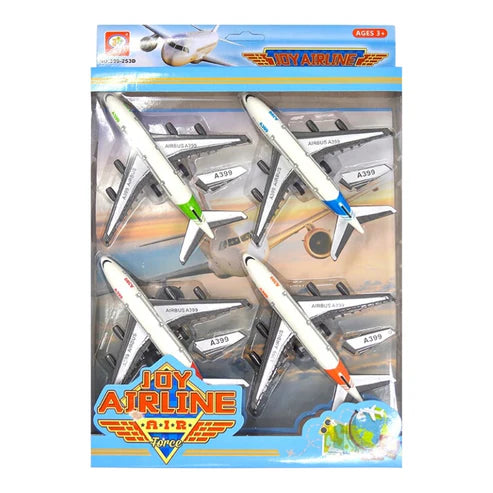 Joy Airplane Toy For Kids - Pack Of 4