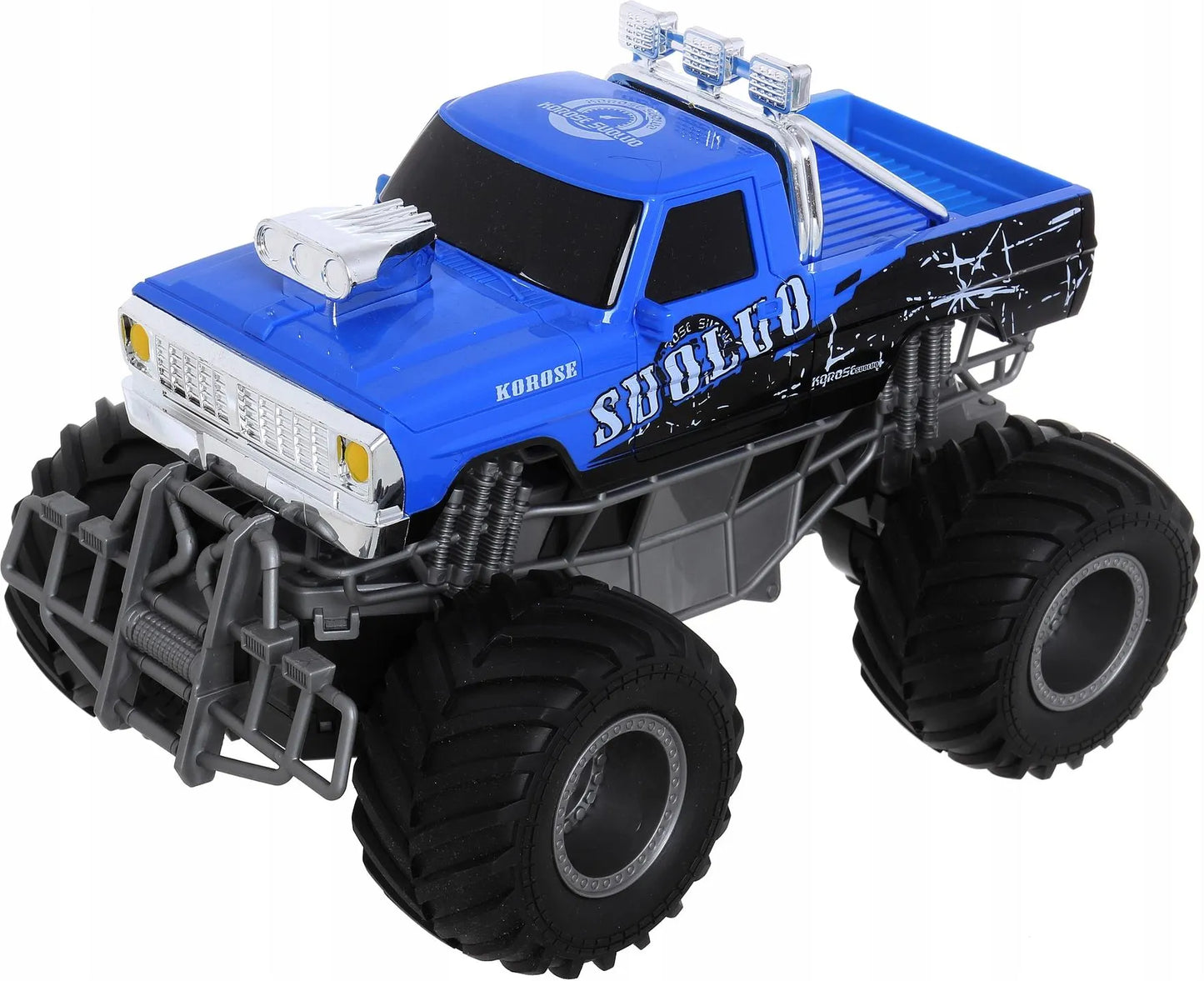 RC Spray Off-Road Monster Truck – Rock Crawler Remote Control Car with LED Lights