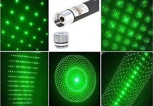 Green Multipurpose Laser Light Disco Pointer Pen with Adjustable Star Pattern Cap