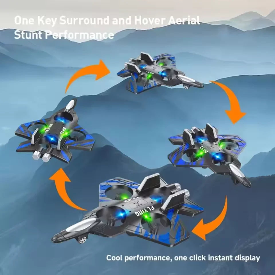 S2 Interstellar Fighter Plane 2.4GHz RC Aircraft – Remote Control EPP Foam Jet with LED Lights & Headless Mode