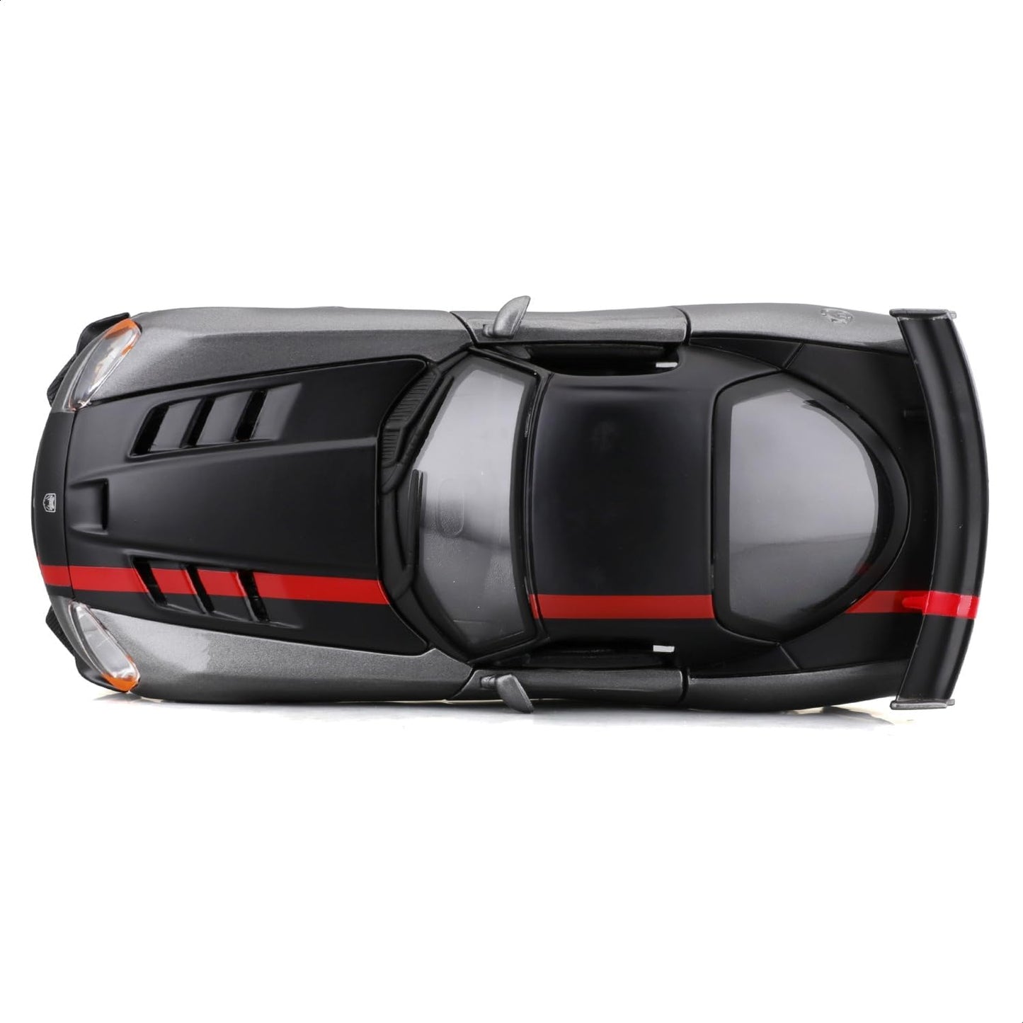 Official Licensed Dodge Viper SRT-10 ACR 1:24 Die-Cast Model Car by Bburago – Gray with Red Stripes