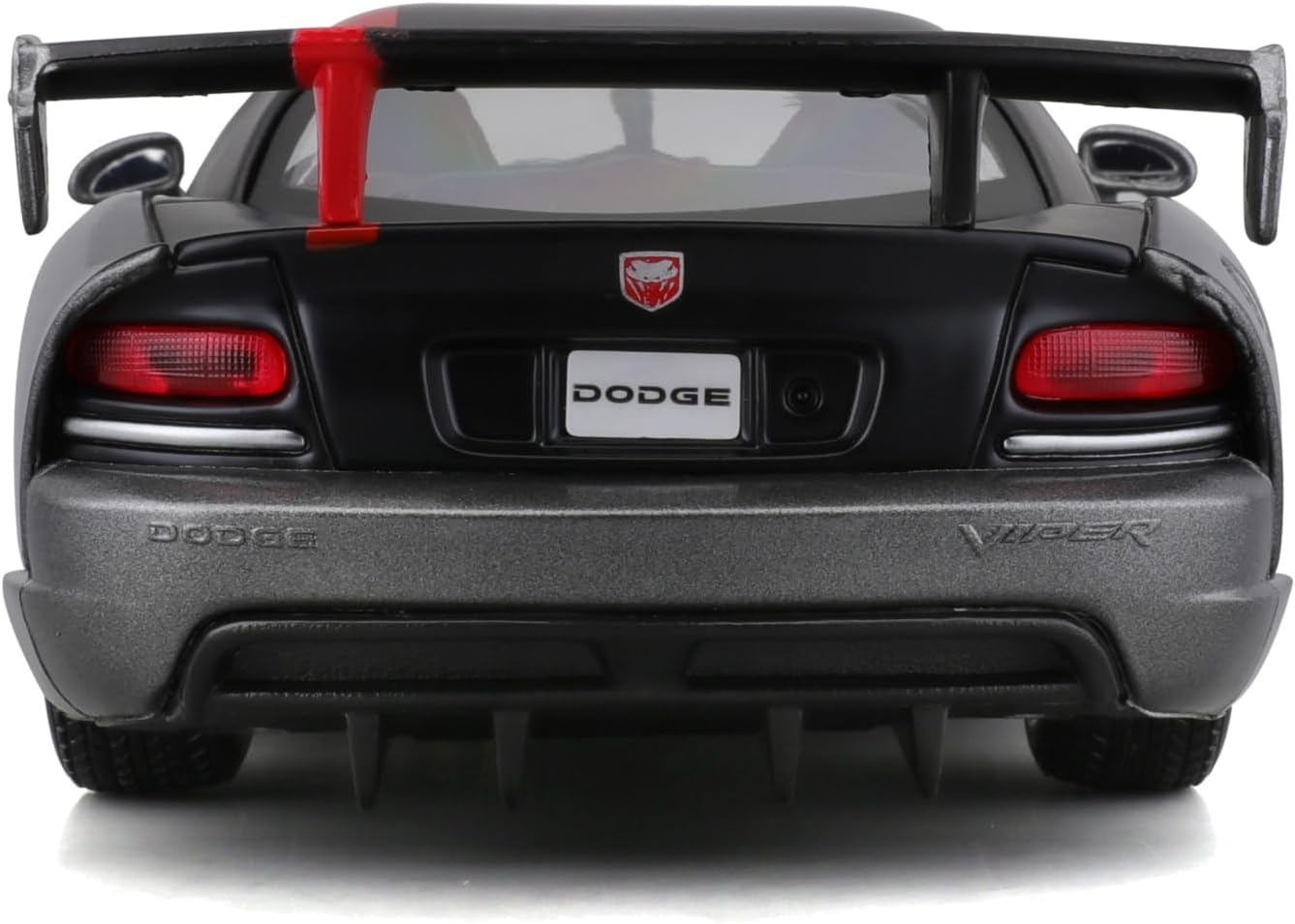 Official Licensed Dodge Viper SRT-10 ACR 1:24 Die-Cast Model Car by Bburago – Gray with Red Stripes