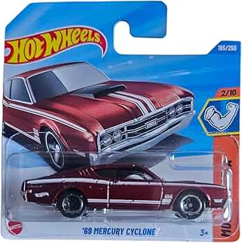 Hot Wheels '69 Mercury Cyclone 1:64 Die-Cast Car – Muscle Mania Series 2025