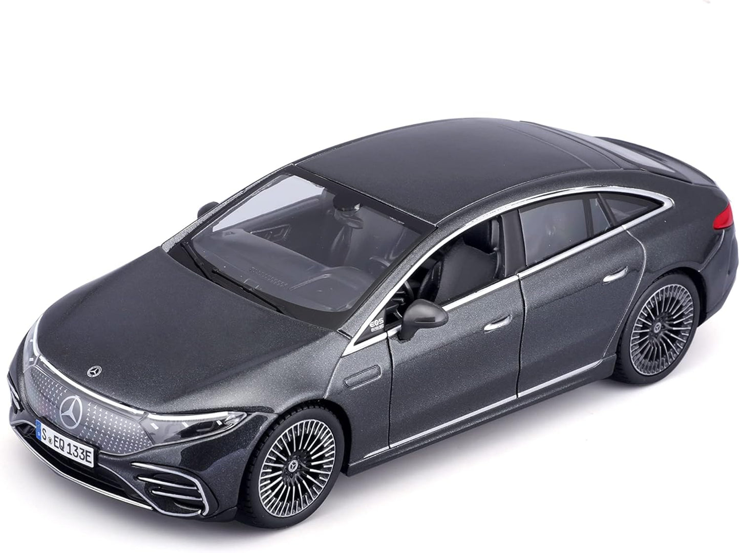 Officially Licensed Mercedes-Benz EQS 1:27 Diecast Model Car by Maisto | Special Edition Metal Collectible (Blue Metallic)