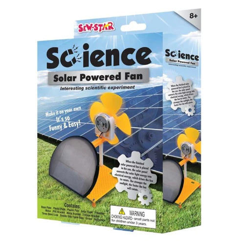 Science Solar Powered Fan Interesting Scientific Experiments Easy DIY Kit For Kids