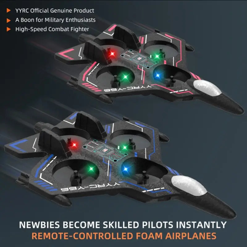 YYRC Y-Series Y66 RC Drone with LED Lights – 360° Flip, Headless Mode & One-Key Return (Rechargeable)