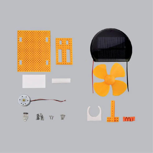 Science Solar Powered Fan Interesting Scientific Experiments Easy DIY Kit For Kids