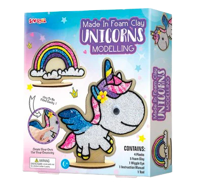 Unicorn Modeling Clay Set | Creative Craft Kit for Kids