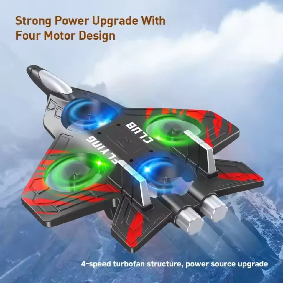 S2 Interstellar Fighter Plane 2.4GHz RC Aircraft – Remote Control EPP Foam Jet with LED Lights & Headless Mode