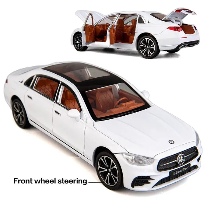 New Mercedes 1:24 Model Car Die Cast For Kids - E-Class White