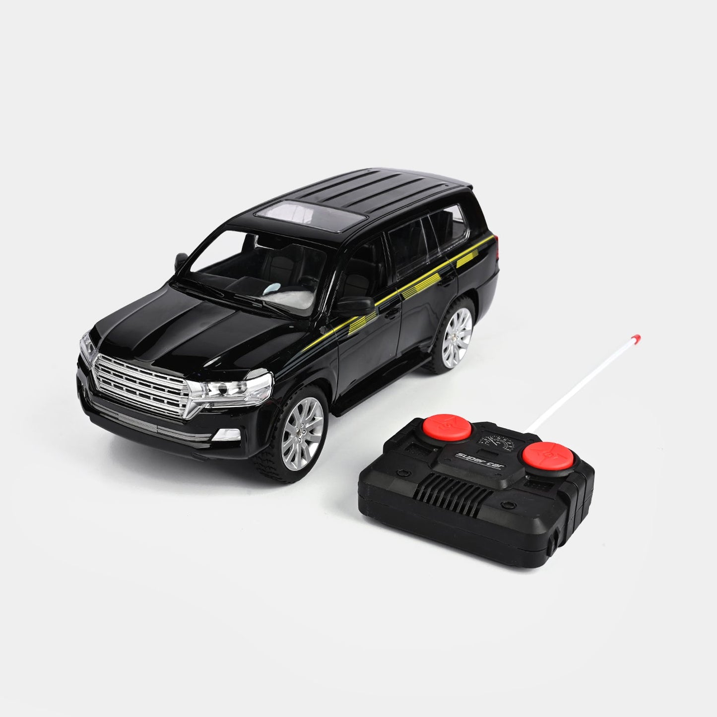 XL 1:12 Remote Control Toyota Land Cruiser XL – Large Size RC SUV with Stripe (Ages 6+)