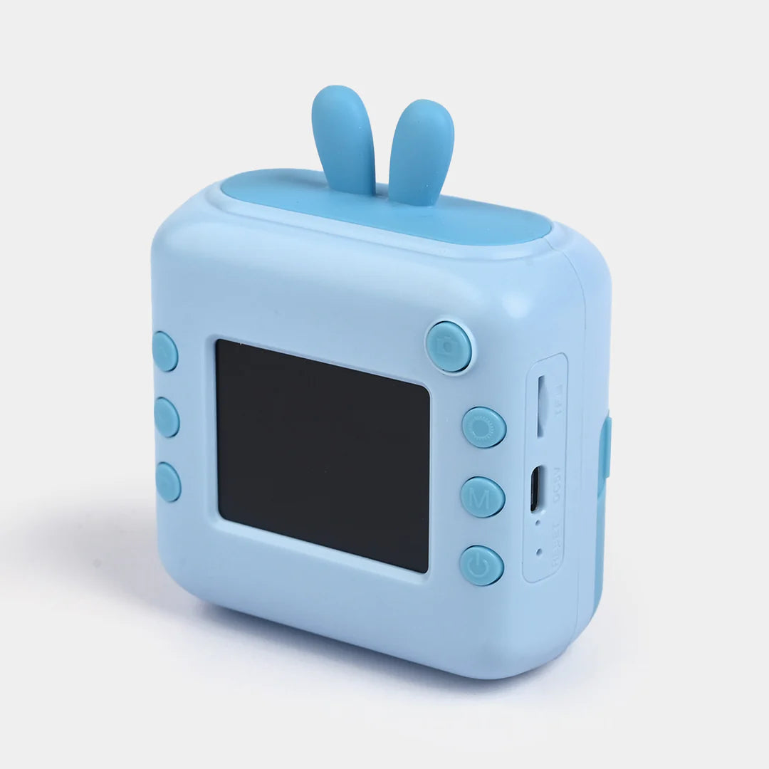 Blue Children's Instant Print Camera with Thermal Printing | Kids Digital Camera with HD Video & Selfie Lens (Blue)