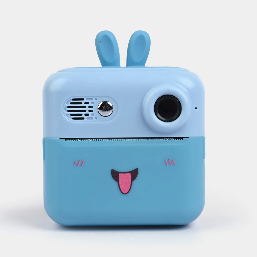 Blue Children's Instant Print Camera with Thermal Printing | Kids Digital Camera with HD Video & Selfie Lens (Blue)