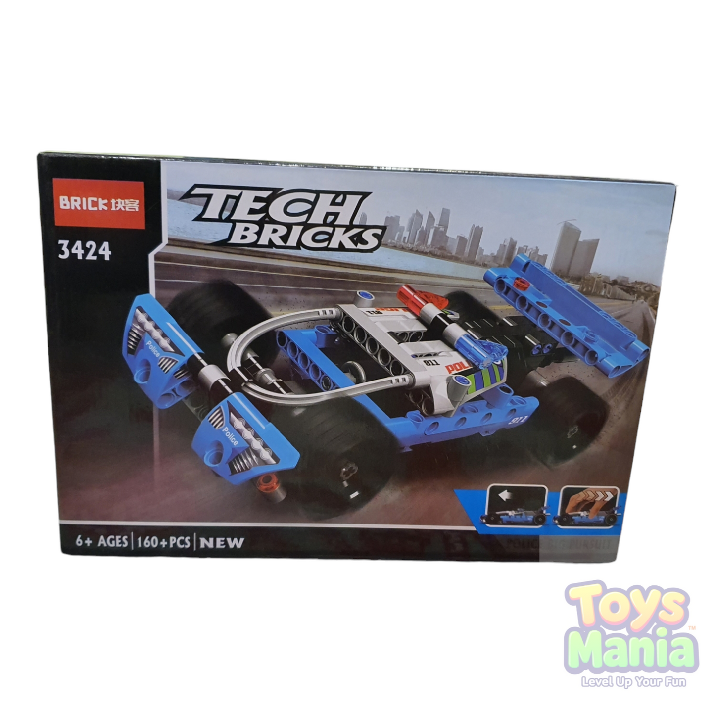 Tech Bricks Racing Set – 6-in-1 Build & Play Kit