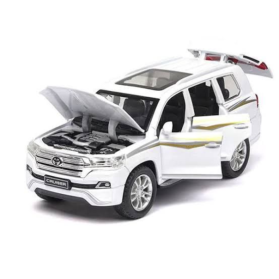 1:24 RC Toyota Land Cruiser Prado Die-Cast Model Car – Remote Control SUV with Lights & Openable Doors