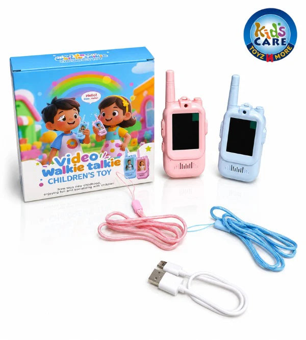 Kids Smart Video Walkie Talkie Set with Interactive Screen & Voice Communication Toy