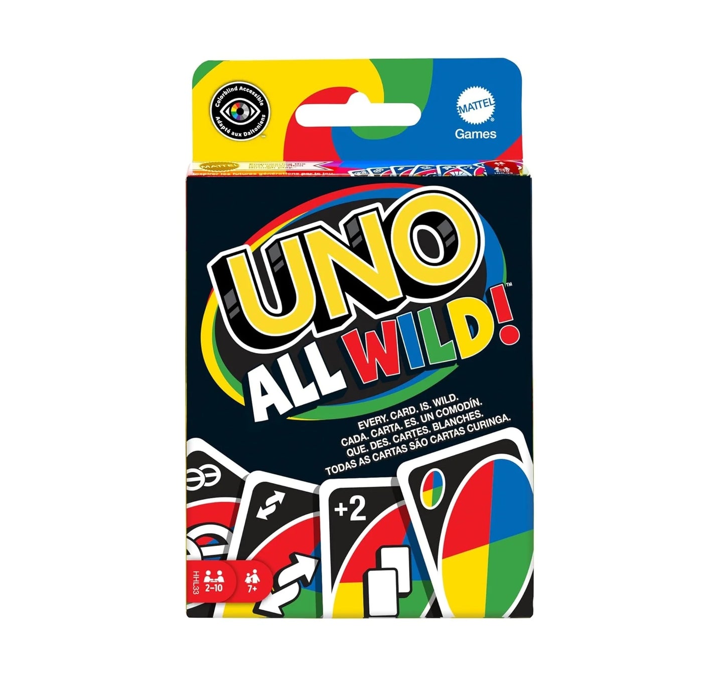 UNO All Wild Card Game – Fast-Paced Family Party Game for Kids & Adults