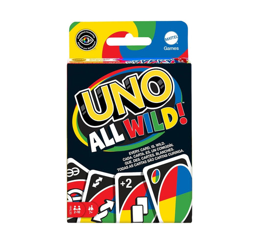 UNO All Wild Card Game – Fast-Paced Family Party Game for Kids & Adults