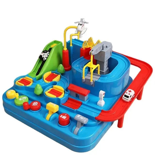 Car Adventure Toys | Puzzle Car Race Tracks Parking Playset For Toddles Boys Girls