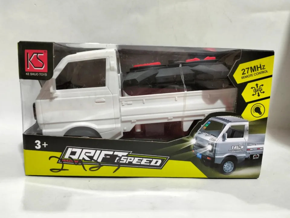 RC Suzuki Ravi Pickup Truck 1:32 Scale – Rechargeable Remote Control Drift Vehicle with LED Front Lights