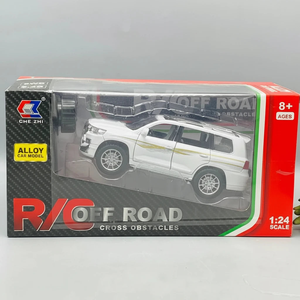 1:24 RC Toyota Land Cruiser Prado Die-Cast Model Car – Remote Control SUV with Lights & Openable Doors