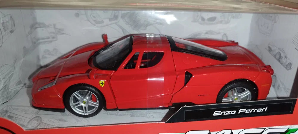 Officially Licensed Bburago Ferrari Enzo 1:24 Die-Cast Model Car with Opening Doors – Red