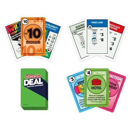 Monopoly Deal: Swap, Steal & Scheme Card Game – Fast-Paced Property Trading Family Game