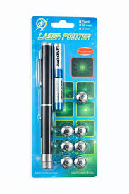 Green Multipurpose Laser Light Disco Pointer Pen with Adjustable Star Pattern Cap
