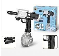 Electric Rechargeable Water Gun with Drum Magazine – Long Range Automatic Water Blaster