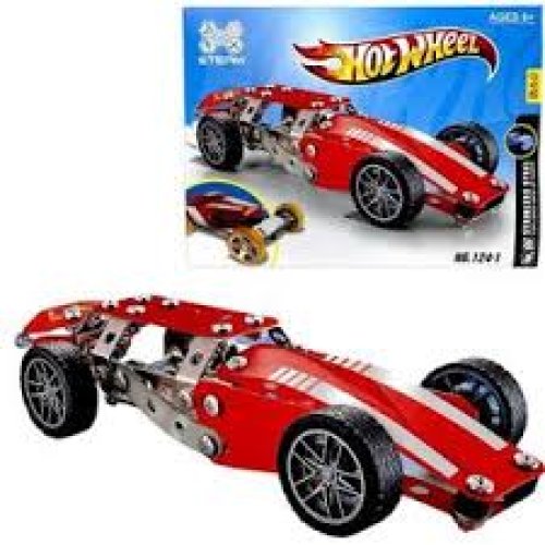 Meccano Blocks Set 124-1-6 Metal Racing Car Block Set