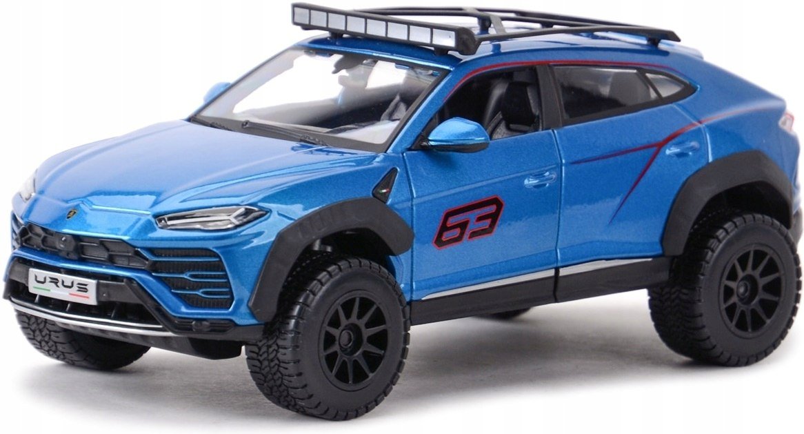 Officially Licensed Lamborghini Urus Off-Road 1:24 Diecast Model Car by Maisto Design | Off-Road Division Special Edition (Blue)