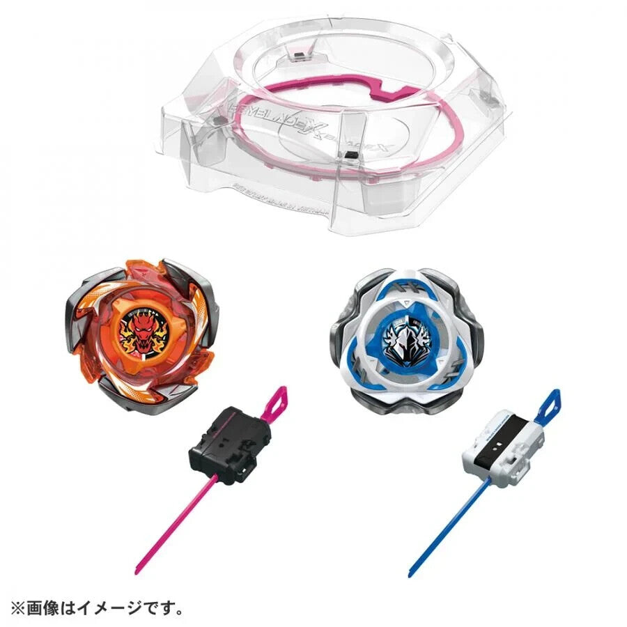 Bybleade X CX-04 Battle Arena Set – Gyro Top Sport Stadium with 2 Spinning Tops & Launchers