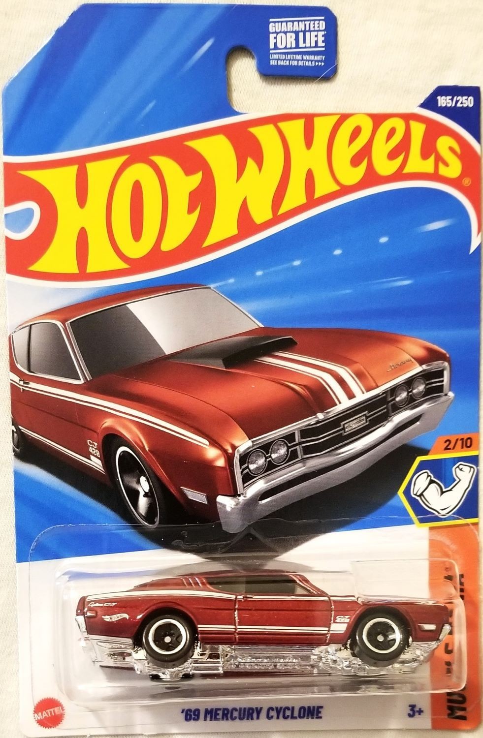Hot Wheels '69 Mercury Cyclone 1:64 Die-Cast Car – Muscle Mania Series 2025