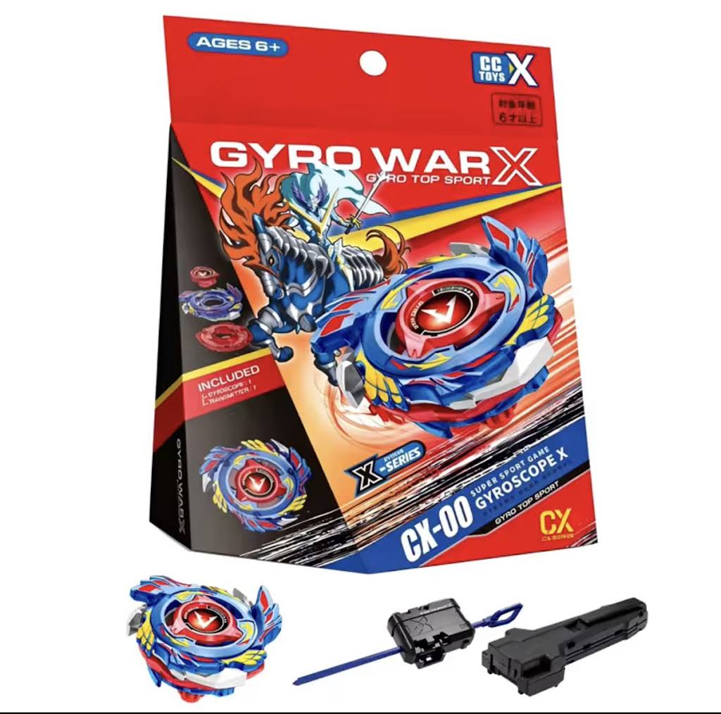 Gyro War X Spinning Top Battle Toys – CC Toys X-Series Gyroscope Arena Game (Ages 6+)